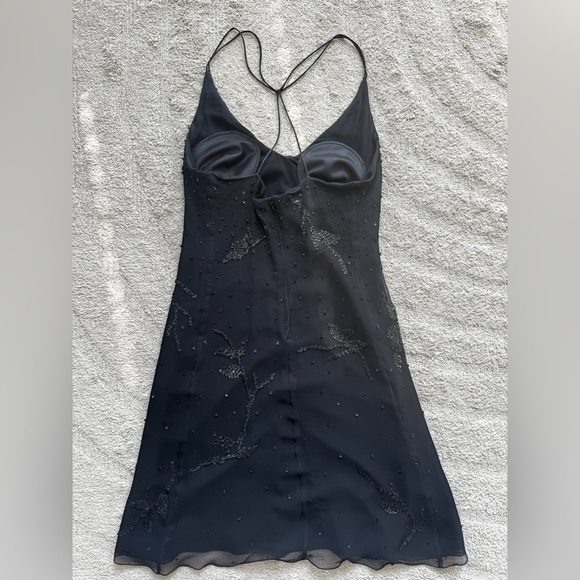 Armani Collezioni Black Sequin Beaded Dress - Picture 7 of 11